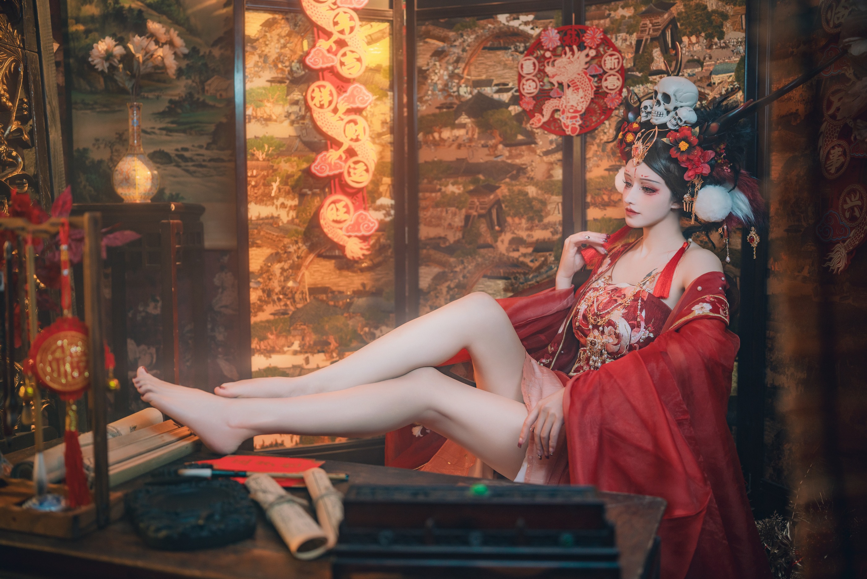 图片[1]-鹿八岁baby – NO.060  闯进我家的凶凶年兽[120P]-XikXak